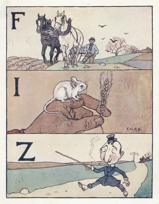 Framed Print : Nursery Rhymes -- F, I, Z Framed Print : Nursery Rhymes -- F, I, Z