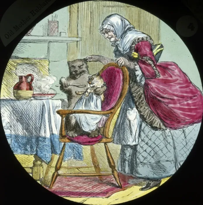 Framed Print : Nursery Rhymes - He was feeding the cat Framed Print : Nursery Rhymes - He was feeding the cat
