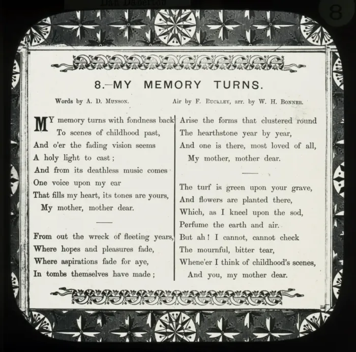 Framed Print : Nursery Rhymes - My Memory turns Framed Print : Nursery Rhymes - My Memory turns