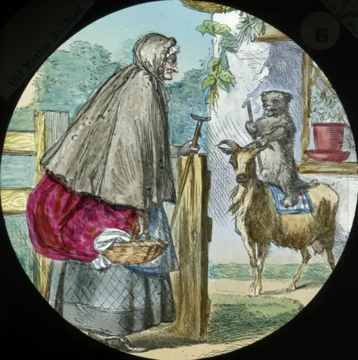 Framed Print : Nursery Rhymes - He was riding a goat Framed Print : Nursery Rhymes - He was riding a goat