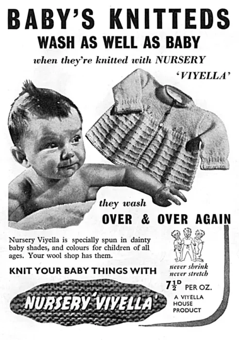 Framed Print : Nursery Viyella advertisement, 1939 Framed Print : Nursery Viyella advertisement, 1939