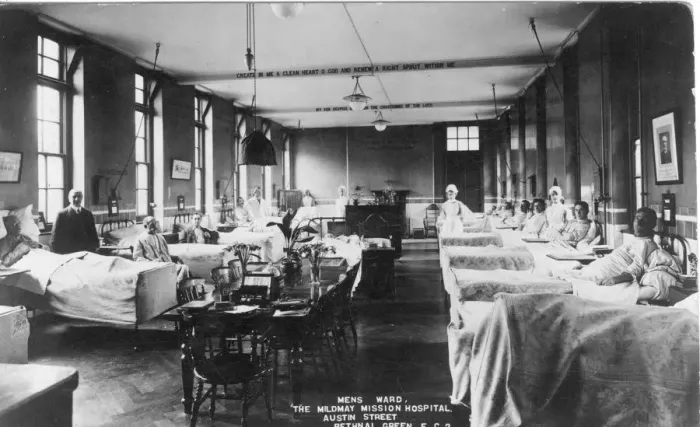 Framed Print : Nurses on male ward Framed Print : Nurses on male ward