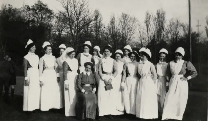 Framed Print : Nurses, Yarrow Military Hospitsal Framed Print : Nurses, Yarrow Military Hospitsal