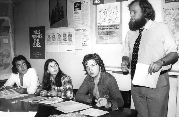 Framed Print : NUS President Charles Clarke and three colleagues Framed Print : NUS President Charles Clarke and three colleagues