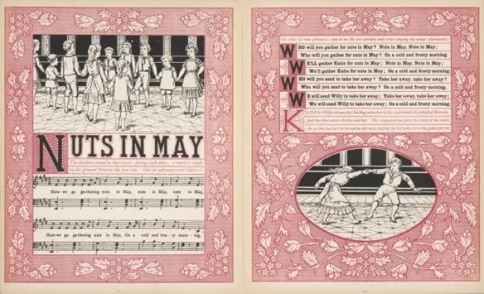 Framed Print : Nuts in May, words and music Framed Print : Nuts in May, words and music
