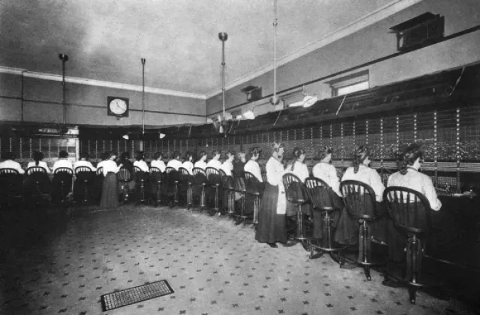 Framed Print : NY Phone Exchange 1910 Framed Print : NY Phone Exchange 1910