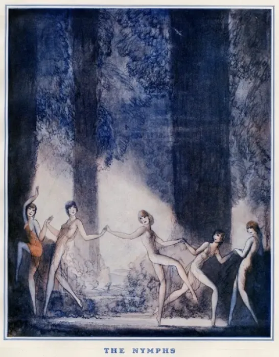 Framed Print : The Nymphs by Hookway Cowles Framed Print : The Nymphs by Hookway Cowles