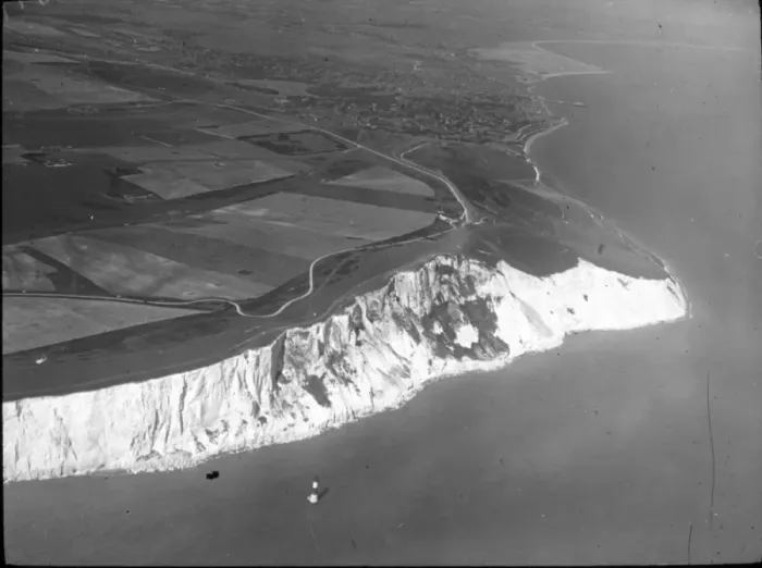 Framed Print : O E Simmonds aerial view of Beachy Head Framed Print : O E Simmonds aerial view of Beachy Head