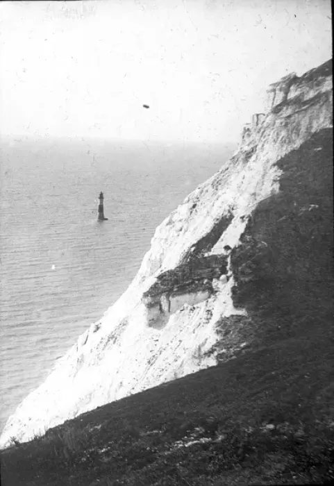 Framed Print : O E Simmonds aerial view of Beachy Head Framed Print : O E Simmonds aerial view of Beachy Head