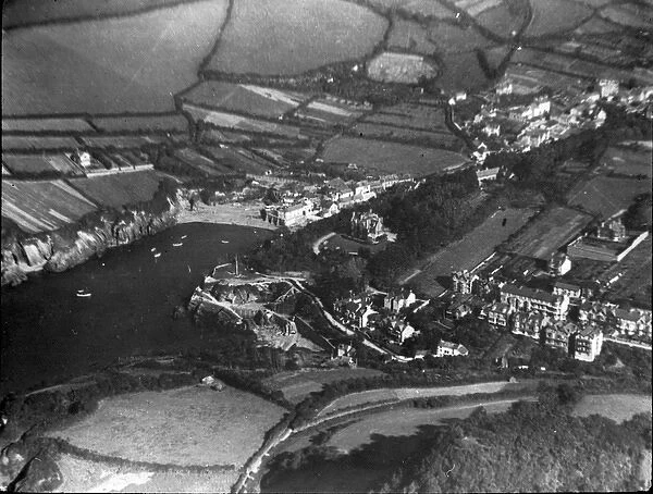 O E Simmonds aerial view of Combe Martin Devon