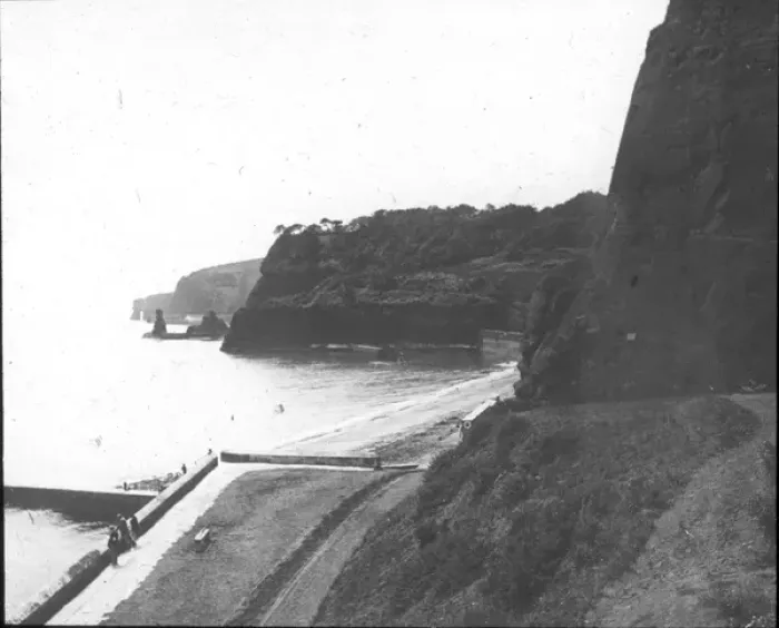 Framed Print : O E Simmonds aerial view of Dawlish Devon Framed Print : O E Simmonds aerial view of Dawlish Devon