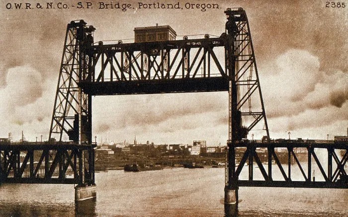 Framed Print : O. W. R. and N. Co. - S. P. Bridge, Portland, Oregon, USA Framed Print : O. W. R. and N. Co. - S. P. Bridge, Portland, Oregon, USA