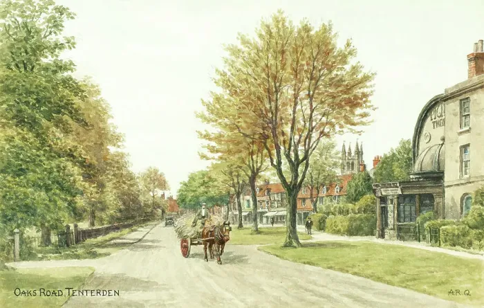 Framed Print : Oaks Road, Tenterden, Kent Framed Print : Oaks Road, Tenterden, Kent