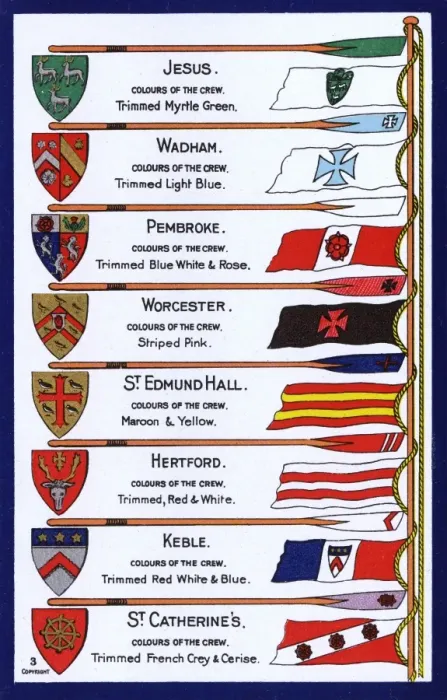 Framed Print : Oars, Flags and Arms of the Colleges of Oxford University Framed Print : Oars, Flags and Arms of the Colleges of Oxford University