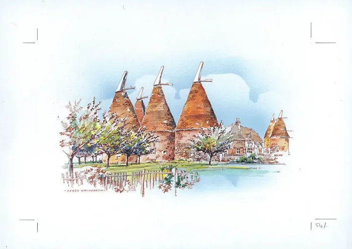 Framed Print : Oast Houses Framed Print : Oast Houses