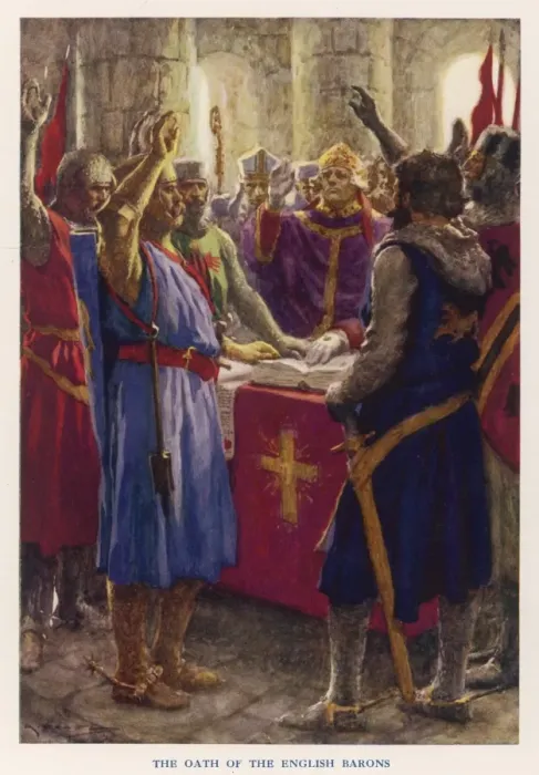 Framed Print : Oath of the Barons 1214 Framed Print : Oath of the Barons 1214