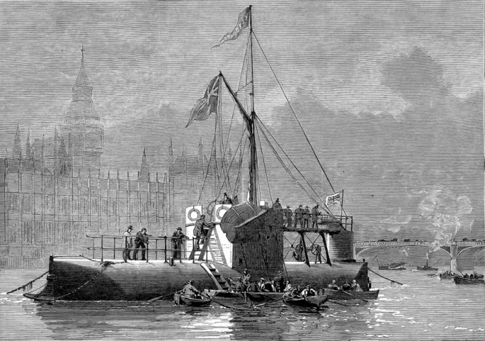 Framed Print : The Obelisk Ship Cleopatra, Westminster, 1878 Framed Print : The Obelisk Ship Cleopatra, Westminster, 1878