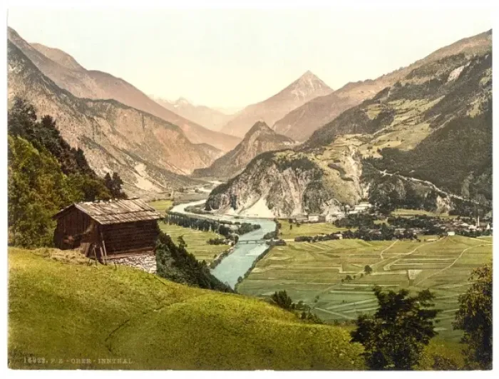 Framed Print : Ober-innthal from Schrofenstein, Tyrol, Austria Framed Print : Ober-innthal from Schrofenstein, Tyrol, Austria