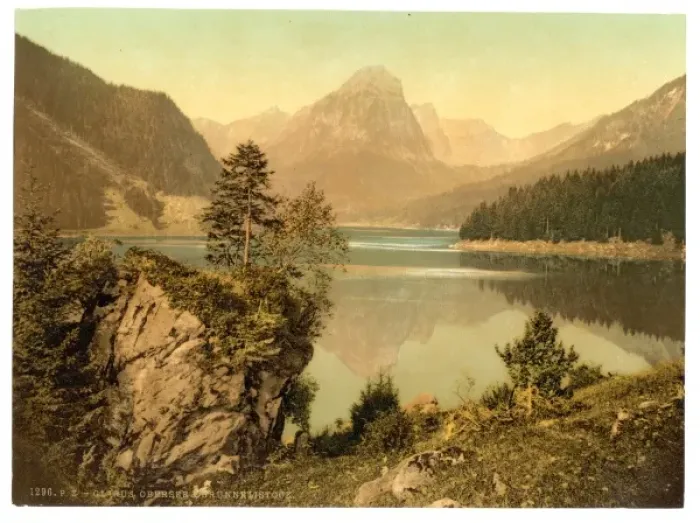 Framed Print : Obersee and Brunnelistock, Glarus, Switzerland Obersee Framed Print : Obersee and Brunnelistock, Glarus, Switzerland Obersee
