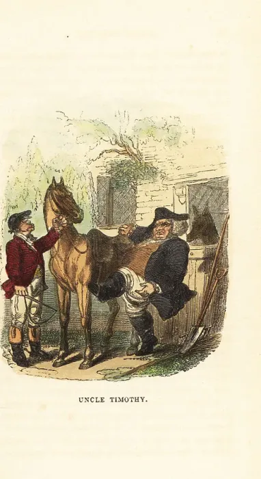 Framed Print : Obese middle-aged man attempting to mount a horse Framed Print : Obese middle-aged man attempting to mount a horse