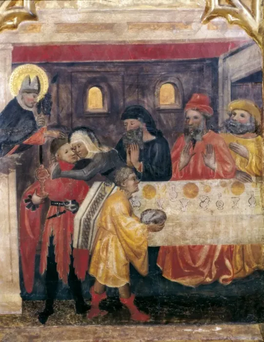 Framed Print : OBISPO GALIANA, Master of (14th century). Altarpiece Framed Print : OBISPO GALIANA, Master of (14th century). Altarpiece