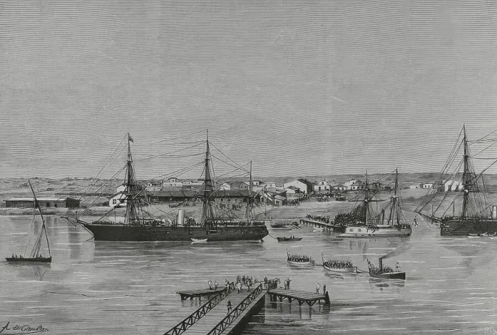Framed Print : Occupation of Egypt by the British Army - The Suez Canal Framed Print : Occupation of Egypt by the British Army - The Suez Canal