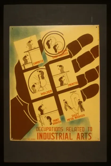 Framed Print : Occupations related to industrial arts Framed Print : Occupations related to industrial arts