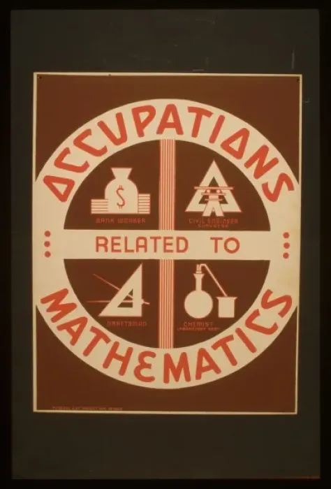 Framed Print : Occupations related to mathematics Framed Print : Occupations related to mathematics