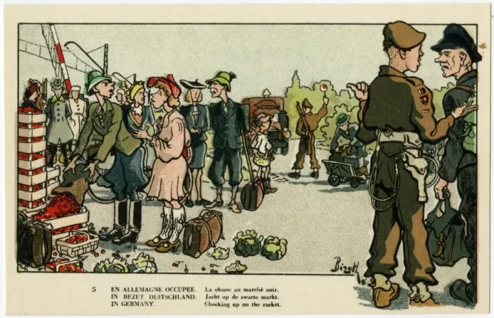 Framed Print : Occupied Germany - Checking up on Illicit Trading of Goods Framed Print : Occupied Germany - Checking up on Illicit Trading of Goods