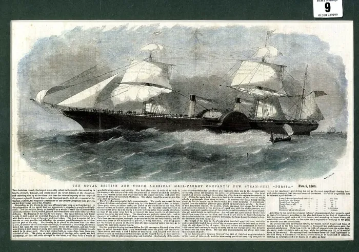 Framed Print : Ocean Liner - new steamship, Persia Framed Print : Ocean Liner - new steamship, Persia