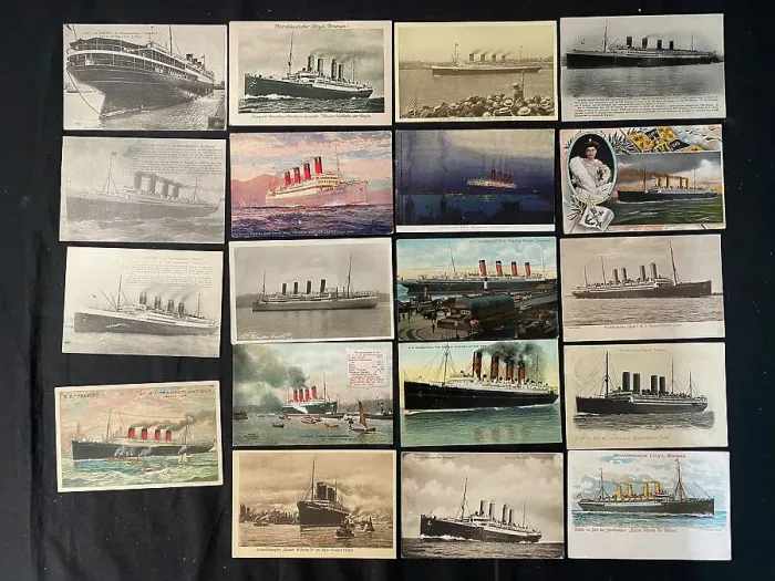 Framed Print : Ocean Liners - 19 assorted postcards Framed Print : Ocean Liners - 19 assorted postcards