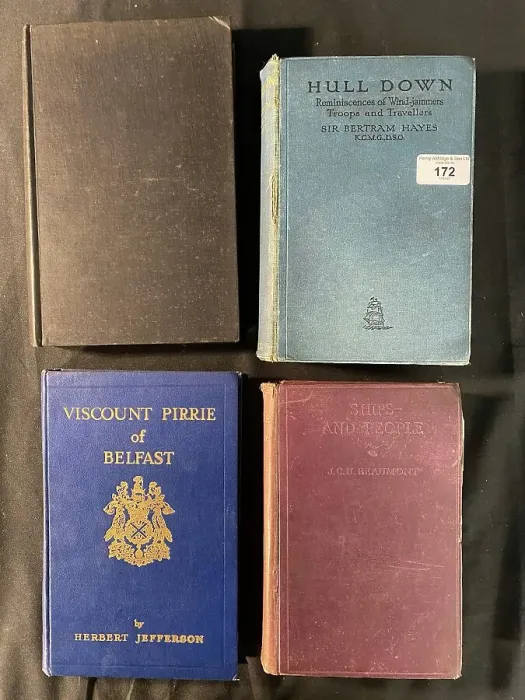 Framed Print : Ocean Liners - four hardbound books