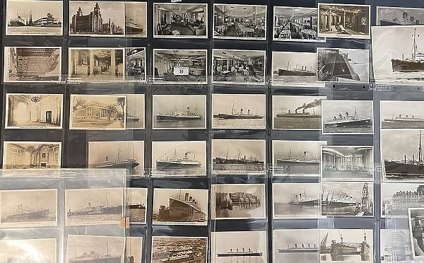 Ocean Liners - large collection of postcards