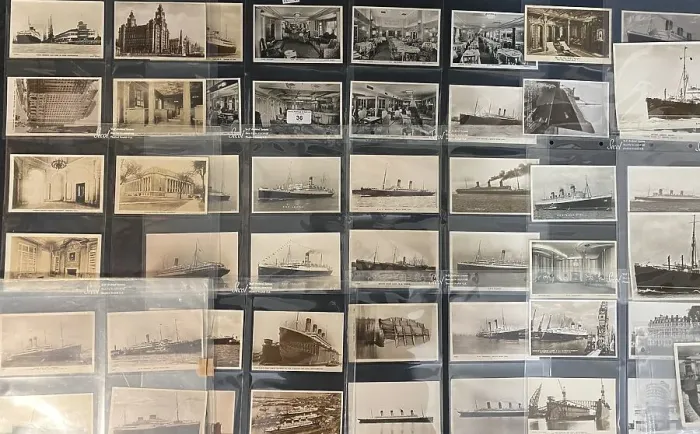 Framed Print : Ocean Liners - large collection of postcards Framed Print : Ocean Liners - large collection of postcards