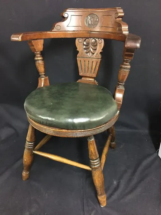 Framed Print : Ocean Liners - oak open arm dining chair Framed Print : Ocean Liners - oak open arm dining chair