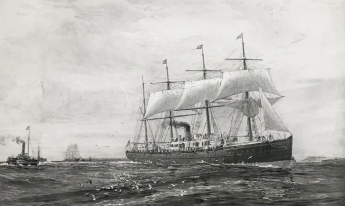 Framed Print : The Oceanic. Pioneer steamer of the White Star Line Framed Print : The Oceanic. Pioneer steamer of the White Star Line