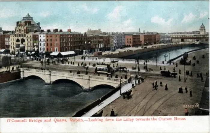 Framed Print : OConnell Bridge & Quays, Dublin, County Dublin Framed Print : OConnell Bridge & Quays, Dublin, County Dublin