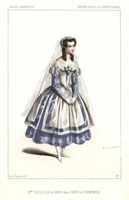 Framed Print : Octavia de Lille as Mary in Gibby la Cornemuse, 1846 Framed Print : Octavia de Lille as Mary in Gibby la Cornemuse, 1846