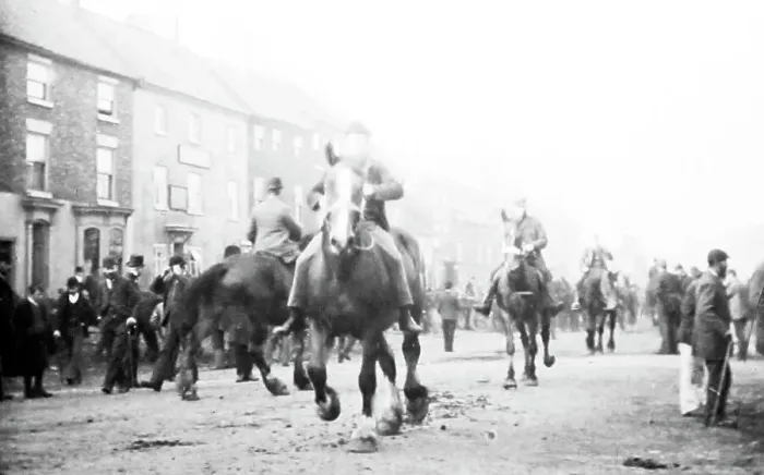 Framed Print : October Sheep Fair, Yarm on Tees in the early 1880s Framed Print : October Sheep Fair, Yarm on Tees in the early 1880s