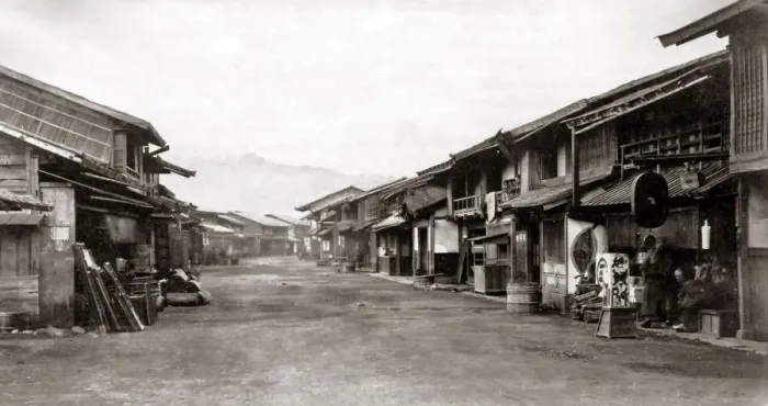 Framed Print : Odawara, Japan circa 1870s. Date: circa 1870s Framed Print : Odawara, Japan circa 1870s. Date: circa 1870s