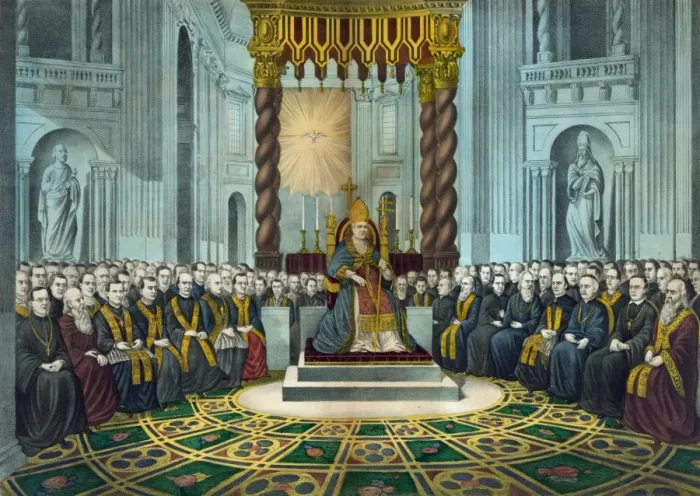 Framed Print : The oecumenical council of the Vatican, convened December 8t Framed Print : The oecumenical council of the Vatican, convened December 8t