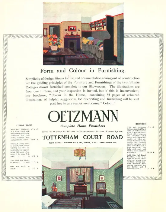 Framed Print : Oetzmann Advertisement Framed Print : Oetzmann Advertisement