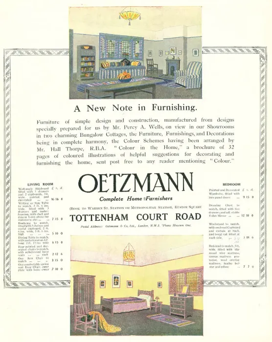 Framed Print : Oetzmann Advertisement Framed Print : Oetzmann Advertisement