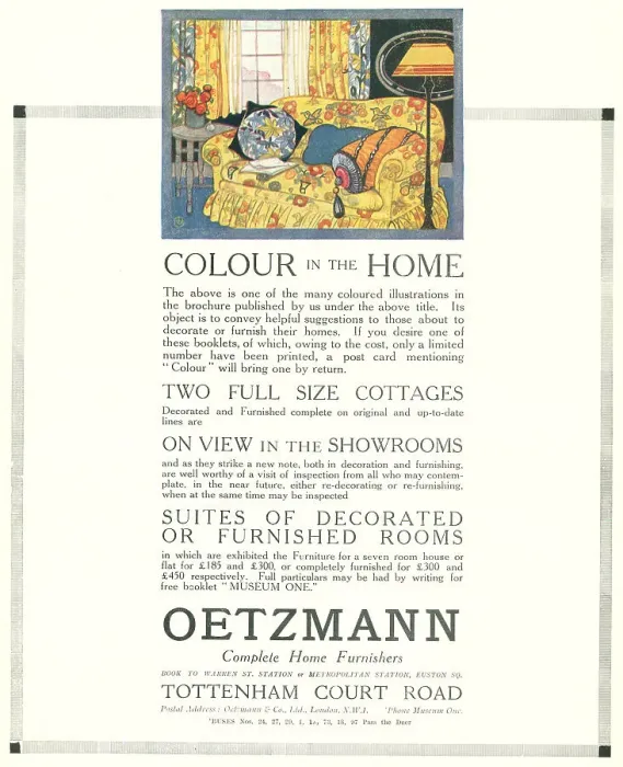 Framed Print : Oetzmann Advertisement Framed Print : Oetzmann Advertisement