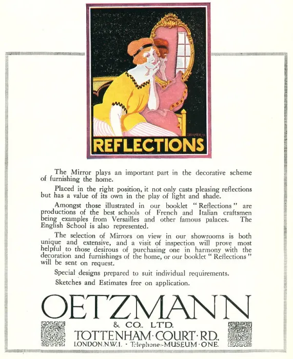 Framed Print : Oetzmann Advertisement Framed Print : Oetzmann Advertisement