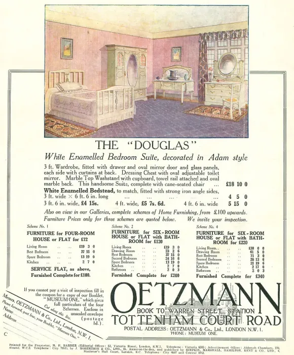 Framed Print : Oetzmann Advertisement Framed Print : Oetzmann Advertisement