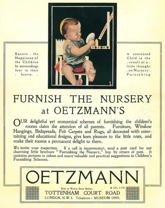 Framed Print : Oetzmann Advertisement Framed Print : Oetzmann Advertisement