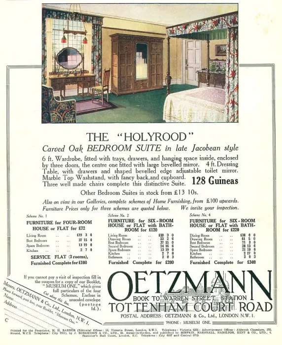 Framed Print : Oetzmann Advertisement Framed Print : Oetzmann Advertisement