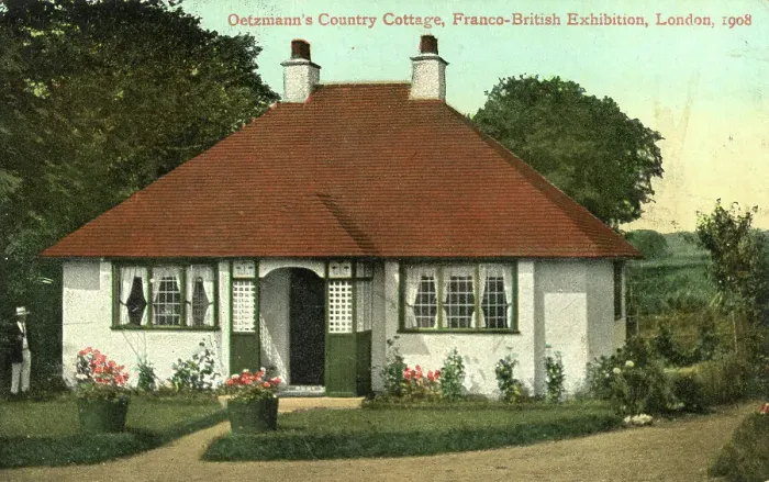Framed Print : Oetzmann's Country Cottage, Franco-British Exhibition 1908