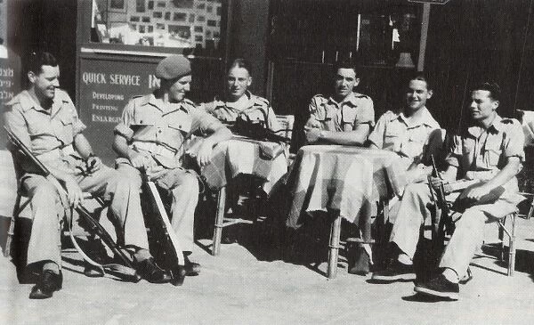 Off Duty British Soldiers on the Esplanade - Tel Aviv